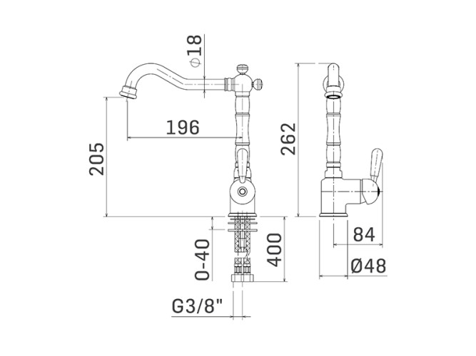 Смеситель для кухни MAMOLI EPOCA 74690725E005