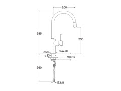 Смеситель для кухни CRISTINA KITCHEN KT50951