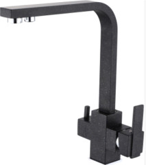 15004-C Смес. для кухни под фильт. выс. Г-обр. (ЧЕРН. КРАБ) ViEiR (10/1шт)