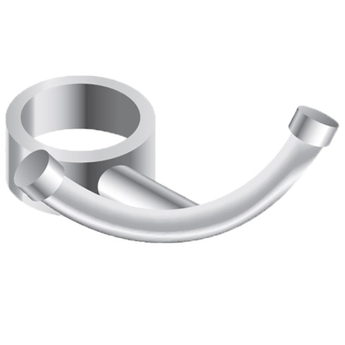 Вешалка крючок ВК 09 с неразъемным кольцом для п/сушителя (кругл.коллектор 32)