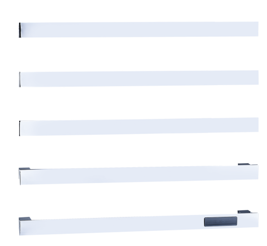 Встроенный ЭЛ. П-сушител на 5 полки (ХРОМ,квадрат)  ViEiR (3/1шт)