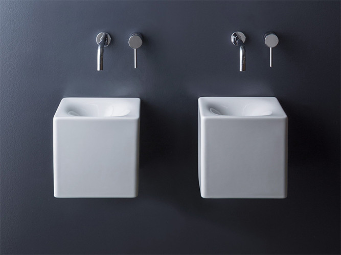 Раковина накладная/  подвесная Scarabeo SOFT-HUNG-CUBE 1521