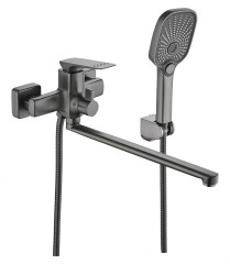 22020-P Смеситель для ванны (ГРАФИТ) HANSEN  (10/1шт)