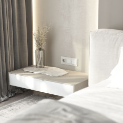 Розетка с заземлением, шторками и USB тип A+C (белый матовый) W1171761