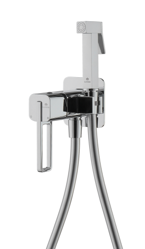 12157 Смеситель встраиваемый с ГИГ. душем (ХРОМ) GANZER (10/1шт)