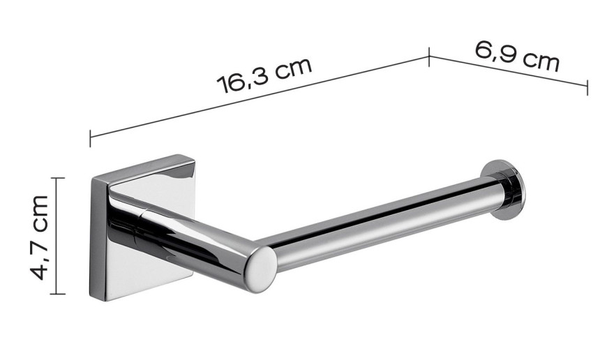 Gedy Fuji, бумагодержатель, цвет хром