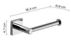 Gedy Fuji, бумагодержатель, цвет хром