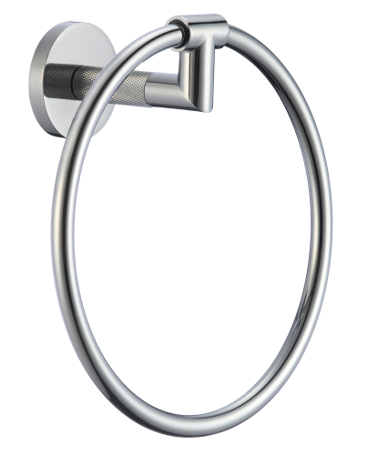 19540 Полотенцедержатель кольцевой (ХРОМ) GANZER  (20/1шт)