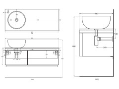 Столешница CIELO Multiplo MUPI120 LN
