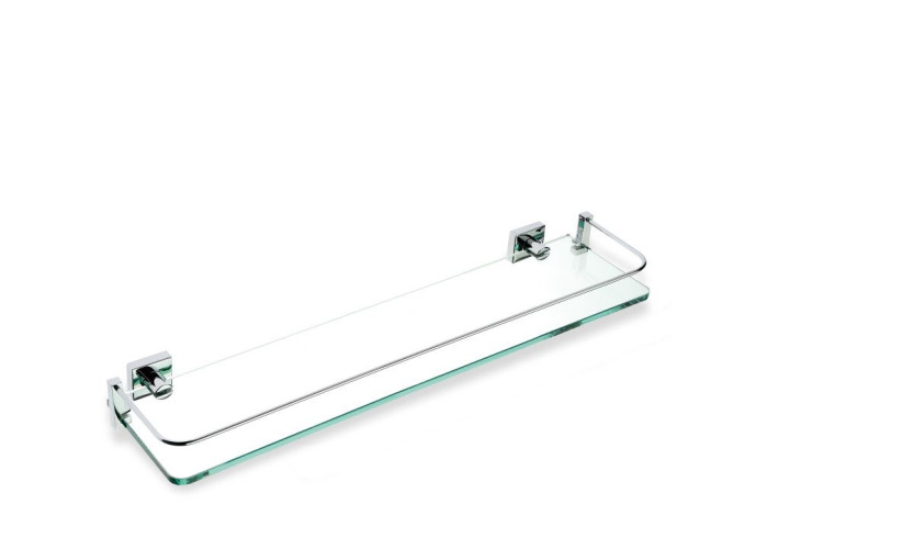 Stil Haus Urania, стеклянная полка с ограждением, цвет хром