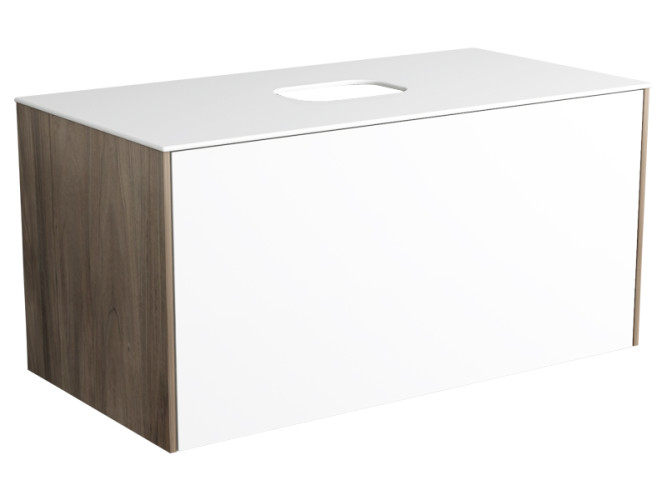 Подвесная тумба для раковины SIMAS FORIU FOM100 bia/bia matt