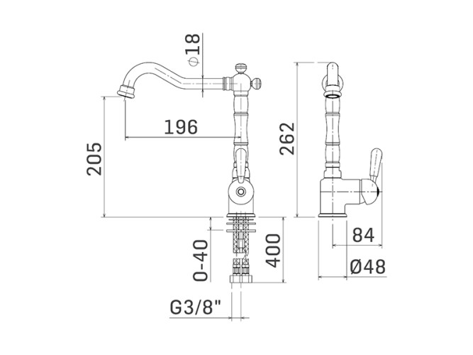 Смеситель для кухни MAMOLI EPOCA 74690725E003