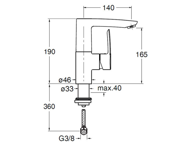 Смеситель для раковины CRISTINA NEW DAY ND92451