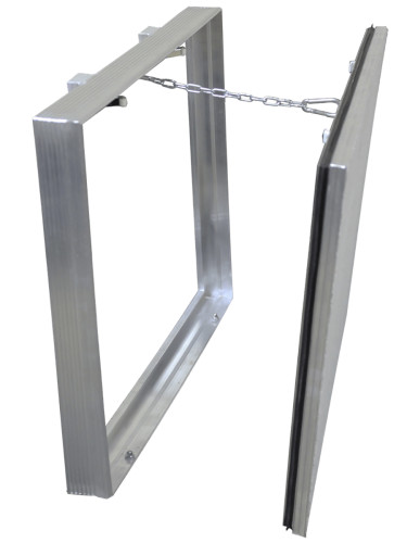 Люк под плитку Люкер Д 30/30 ревизионный, размер дверцы 29,3/29,3