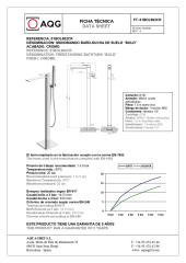 AQG Bold, однорычажный напольный смеситель для ванны с дивертером, цвет хром