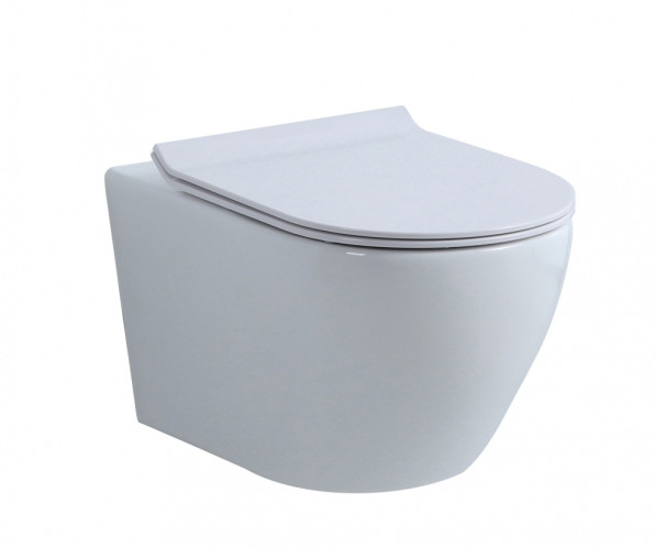 Унитаз подвесной, круглый (БЕЛЫЙ)  GANZER