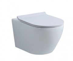 Унитаз подвесной, круглый (БЕЛЫЙ)  GANZER