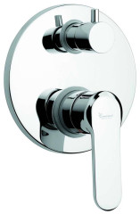 Emmevi Nefer, встраиваемый смеситель для душа на 3 выхода, с дивертером, цвет хром/белый