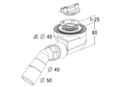 Сифон для поддона RADAWAY Сифоны 5SL1