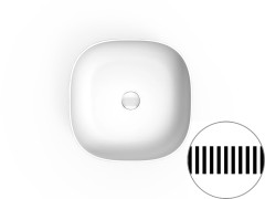 Раковина накладная Scarabeo GLAM 1809/RRNR