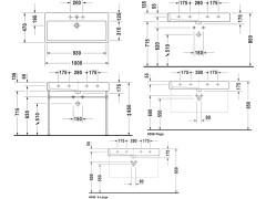 Раковина подвесная/на тумбу DURAVIT VERO 0454100000