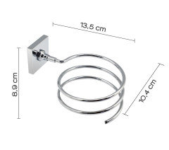 Gedy Fuji, держатель для фена, цвет хром