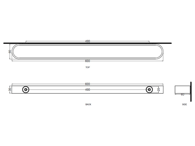 Полотенцедержатель CIELO ACCESSORIES ACPT60 OL