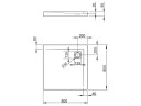 Душевой акриловый поддон RADAWAY ARGOS 4AC88-01
