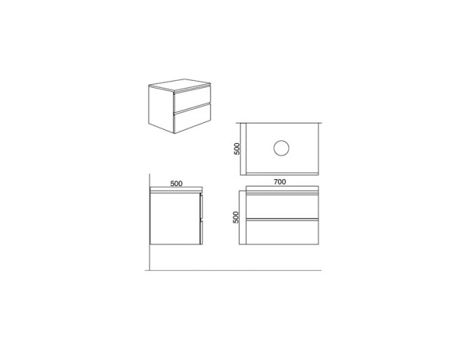 Шкаф умывальника Scarabeo PHORMA 2100/F1