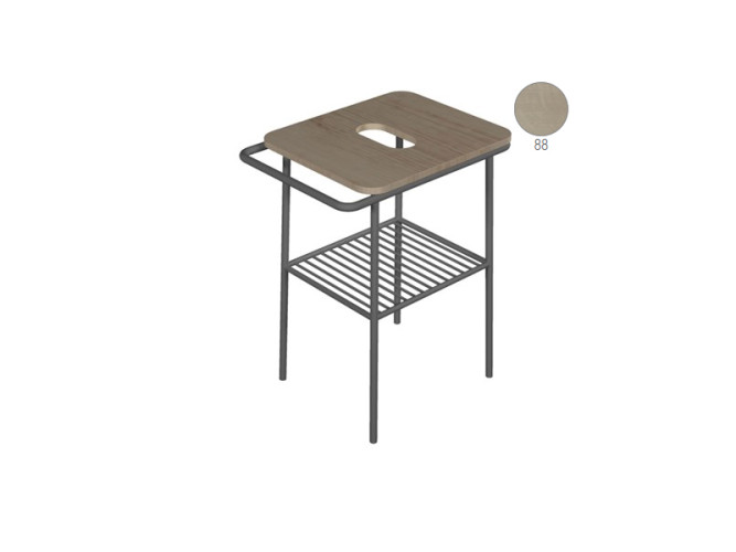 Консоль с деревянной столешницей Scarabeo FUJI 6016NROP/88