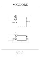Бумагодержатель закрытый (с крышкой), хром Migliore Edera