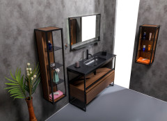 Столешница моноблок Vallessi 120 антрацит керамика