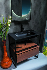 Ящик под консоль LOFT 80 dark wood, 1 полка