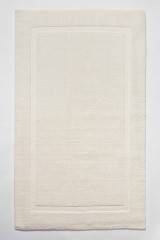 Batex Avani, двухсторонний прямоугольный коврик из 100% биохлопка, размер 60x100 см, цвет кремовый