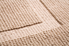 Batex Avani, двухсторонний прямоугольный коврик из 100% биохлопка, размер 60x100 см, цвет кремовый