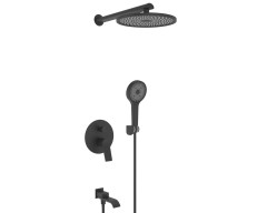 343563-C Встроенный смес для душа с 3-функ. (ЧЕРНЫЙ) ViEiR  (6/1шт)