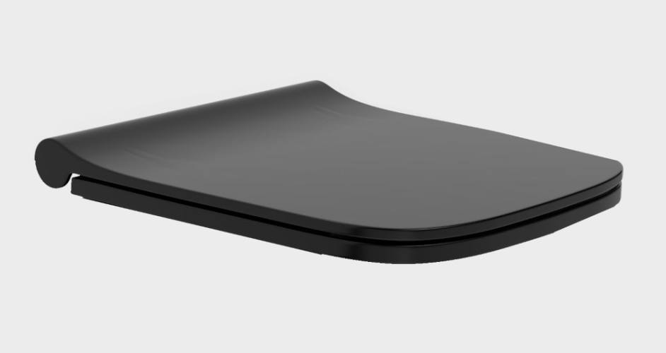 Крышка для унитаза Bello, soft-close Черный матовый