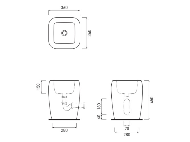Раковина накладная CIELO SHUI SHLAA