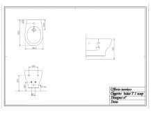 Disegno ceramica Touch1, подвесное биде, c крепежом, 52x36,3 см, цвет белый глянцевый