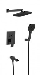 433563-C Встроенный смес для душа с 3-функ. (ЧЕРНЫЙ) ViEiR  (4/1шт)