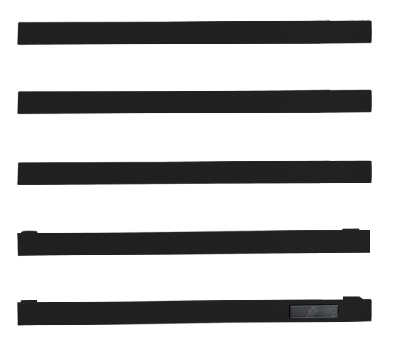 Встроенный ЭЛ. П-сушител на 5 полки (ЧЕРНЫЙ,квадрат)  ViEiR (3/1шт)