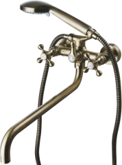 09041-D Смеситель 2-ух руч. для ванны (БРОНЗ) GANZER (6/1шт)