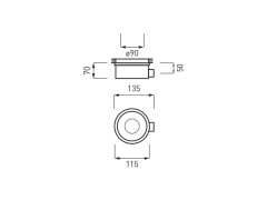 Донный клапан CIELO SESSANTA SIF90CE BR