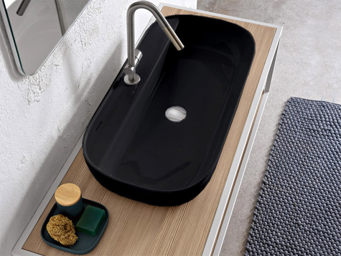 Раковина накладная Scarabeo GLAM 1801/49