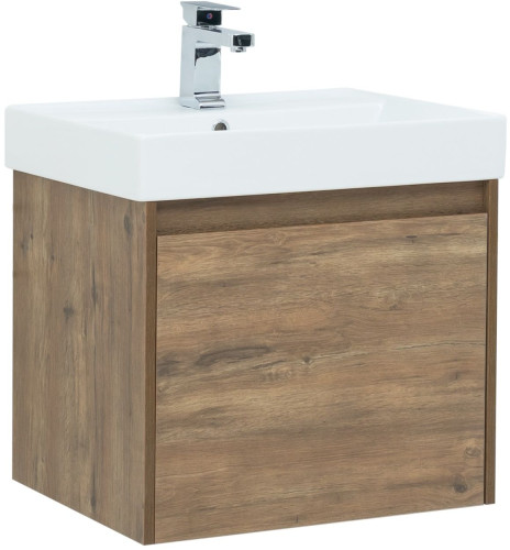 Тумба с раковиной Aquanet Nova Lite 60 дуб рустикальный LED