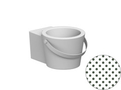 Раковина накладная/  подвесная Scarabeo BUCKET 8802BS/SEV