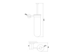 Ерш подвесной FIMA CARLO FRATTINI ROTOLA F6006/1CR