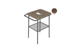 Консоль с деревянной столешницей Scarabeo FUJI 6016NROP/87