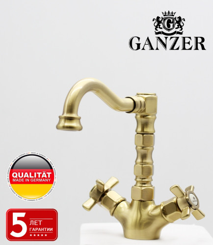 15013-D Смеситель для умыв. БРОНЗ GANZER (10/1шт)