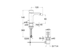 Смеситель для биде CRISTINA QUEEN QE32151